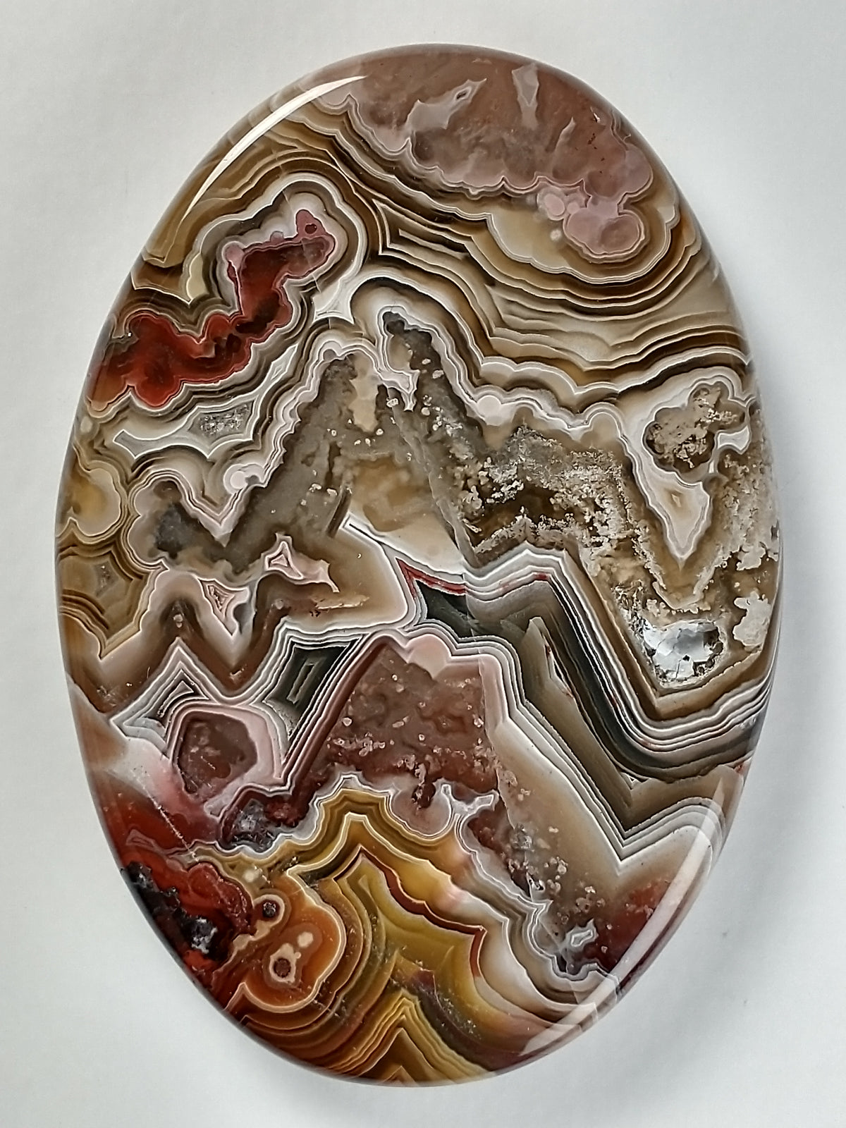 Laguna Lace Agate Cabochon Medium