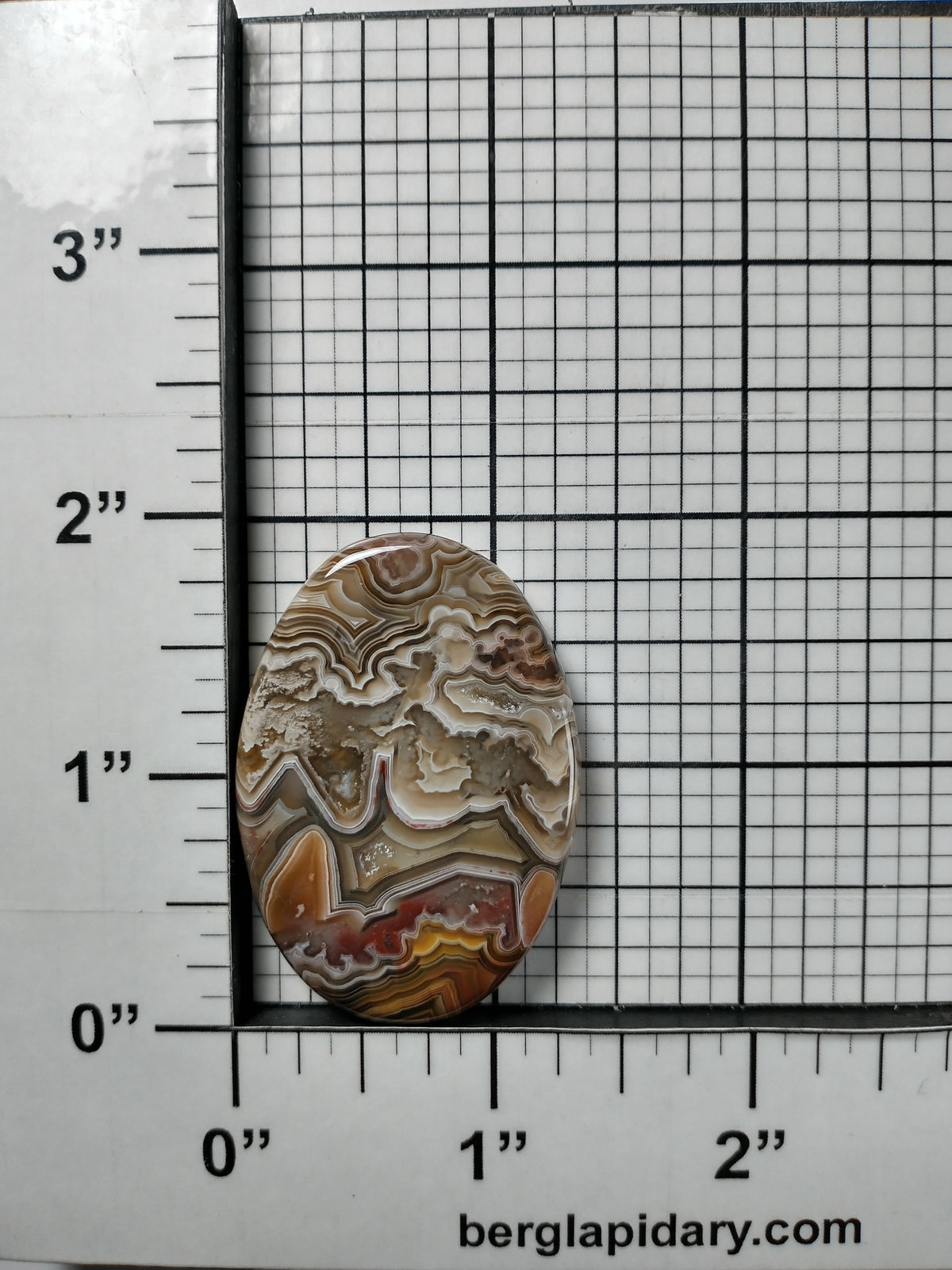 Laguna Lace Agate Cabochon Medium