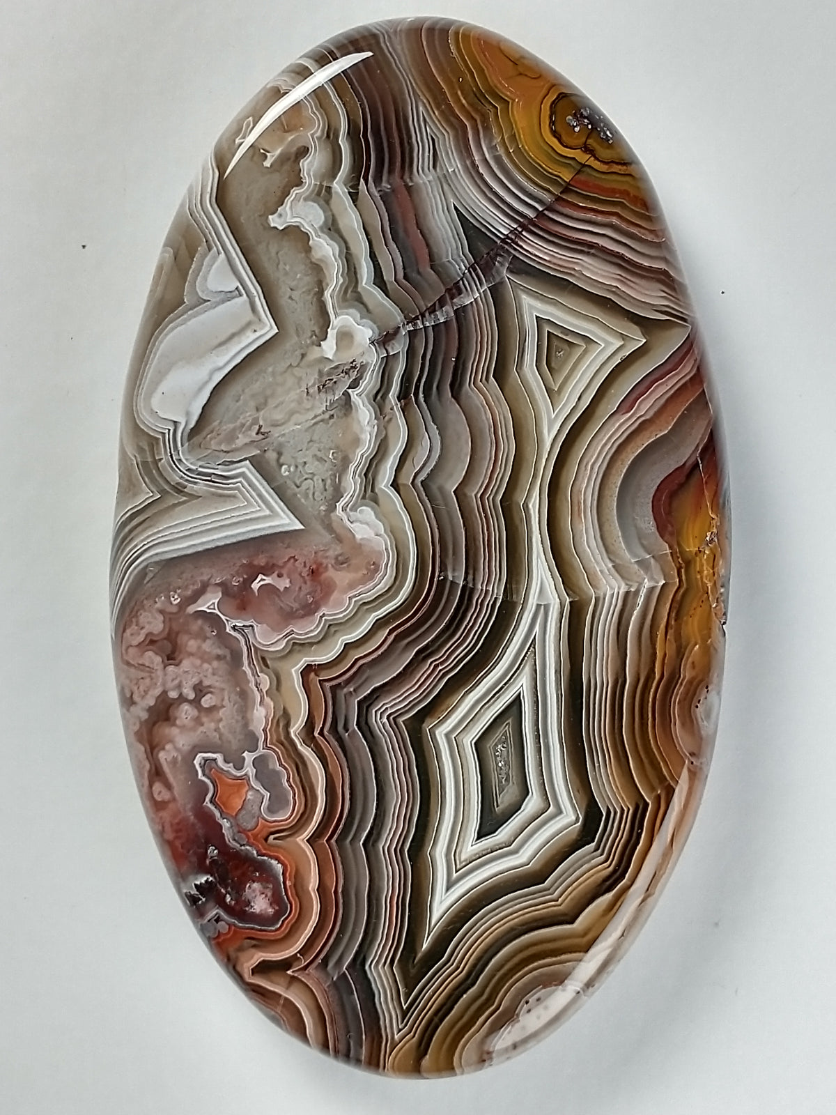 Laguna Lace Agate Cabochon Medium