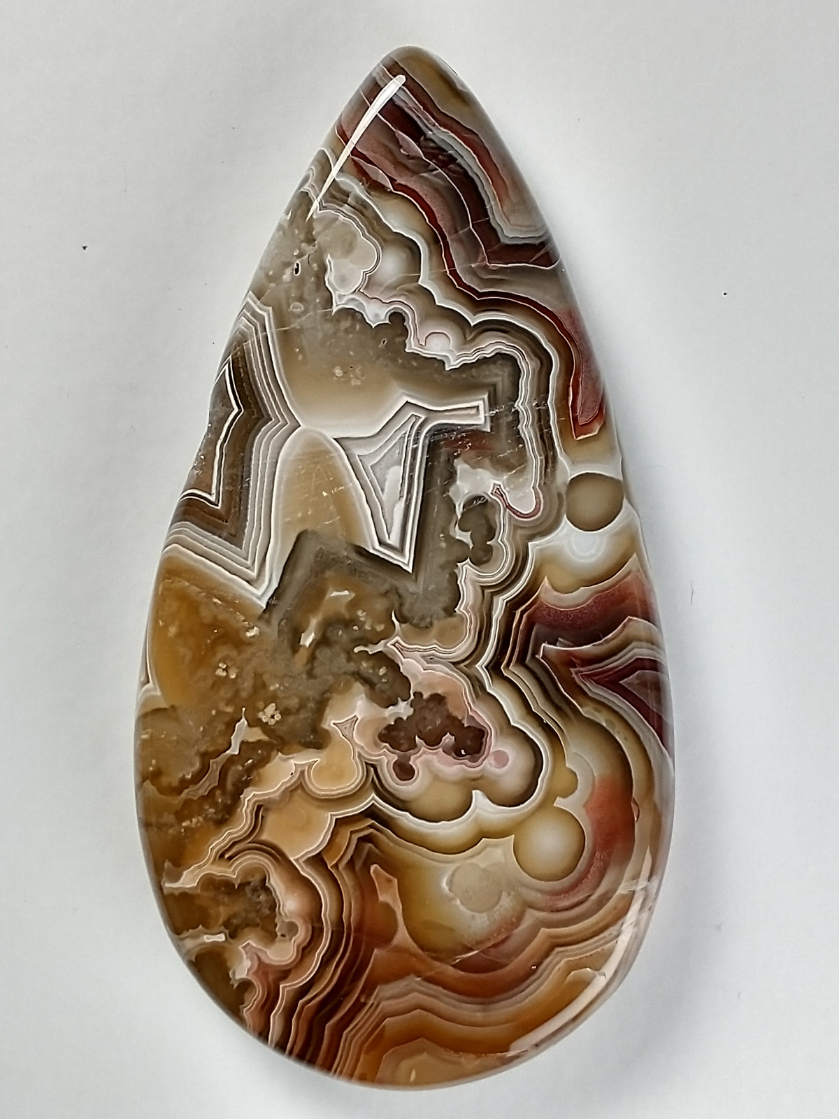 Laguna Lace Agate Cabochon Medium