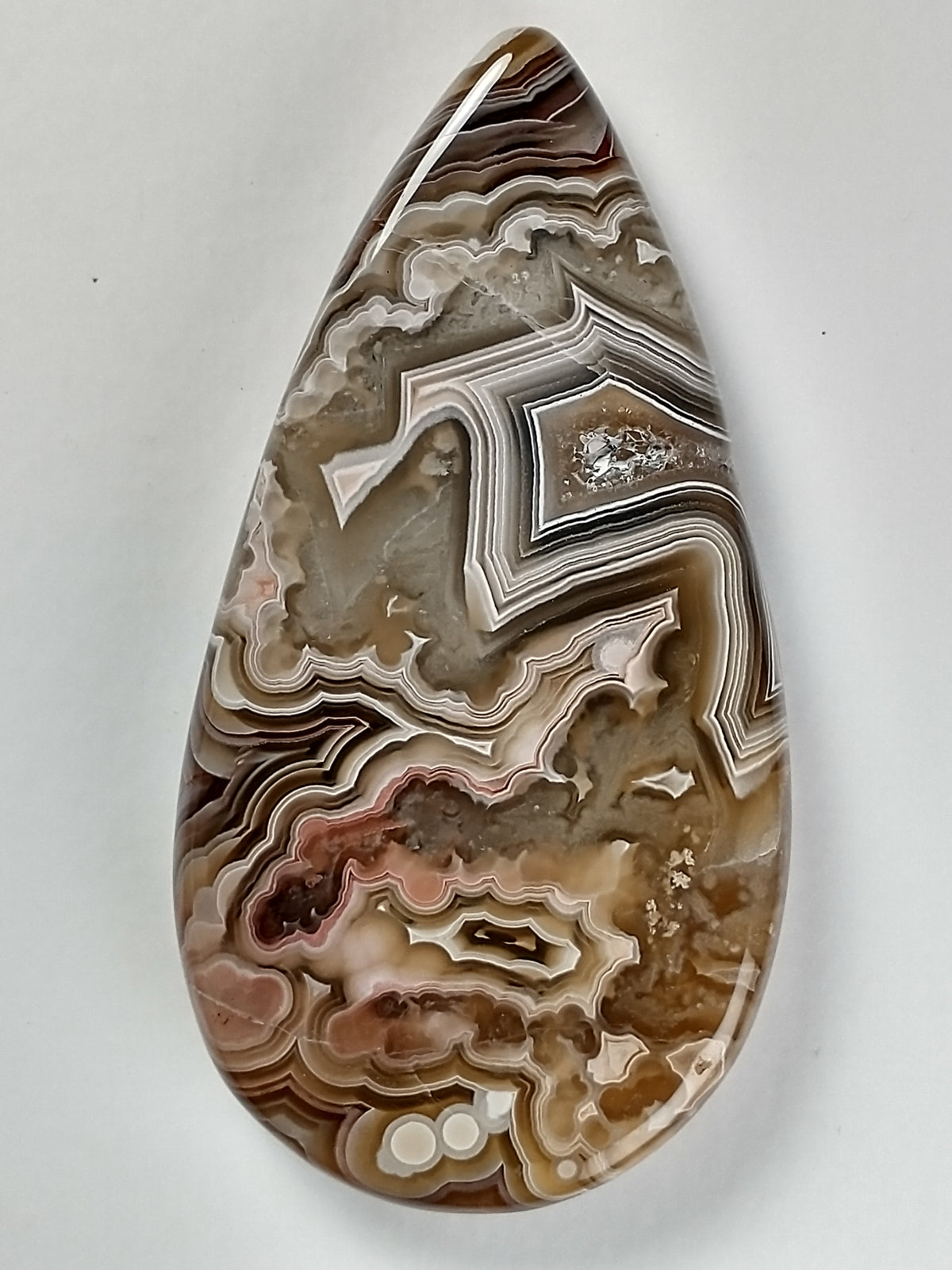 Laguna Lace Agate Cabochon Medium