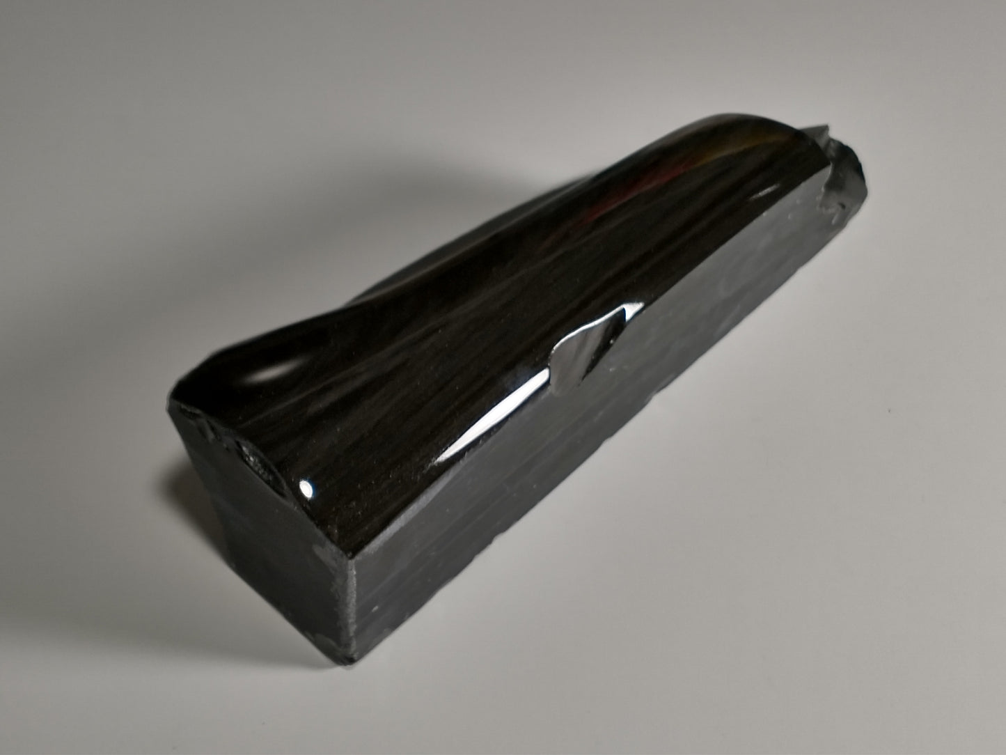 Obsidian Silver Rough Crystal, Partial Polish, 2.1 lbs