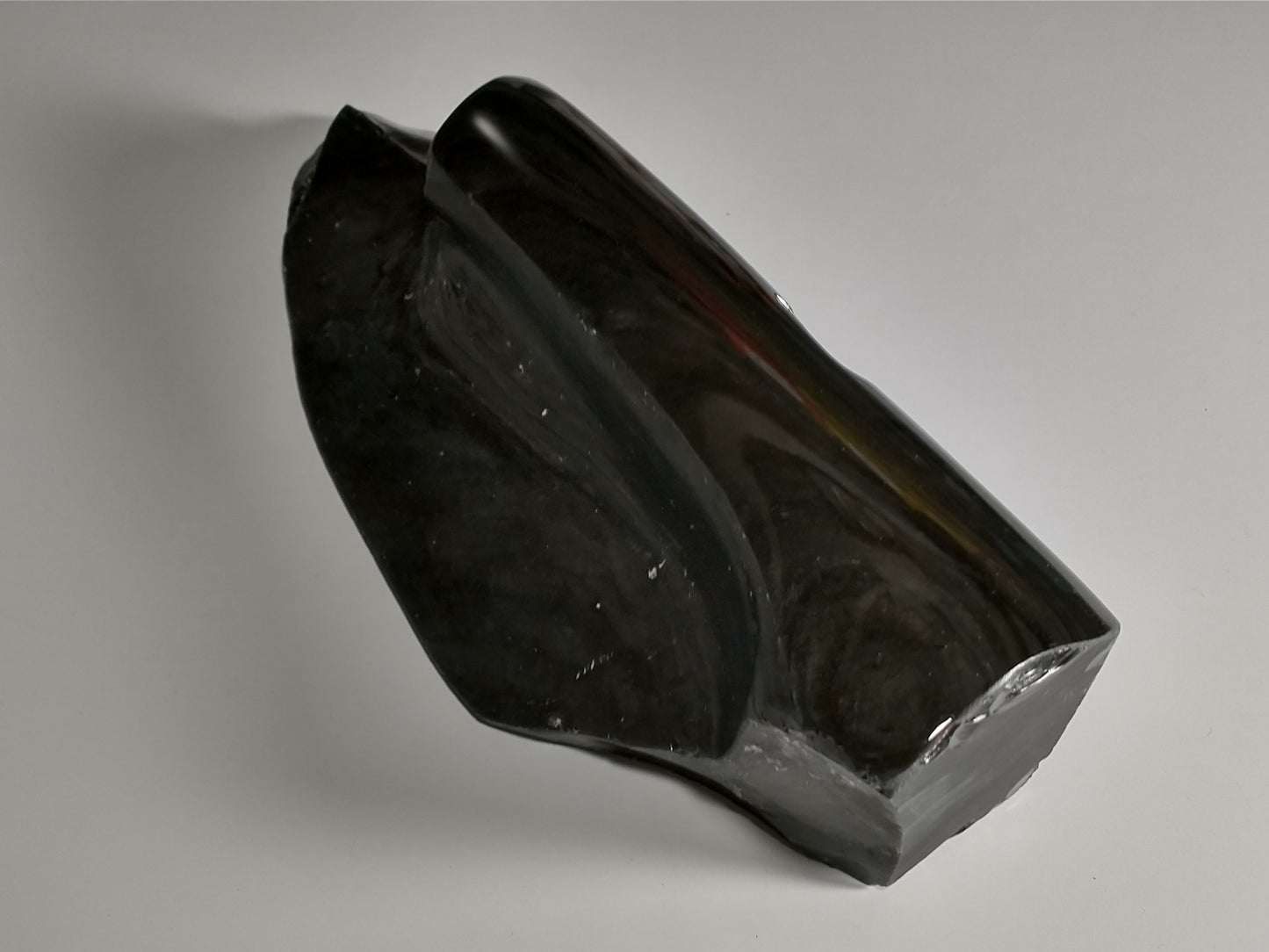 Obsidian Silver Rough Crystal, Partial Polish, 2.1 lbs