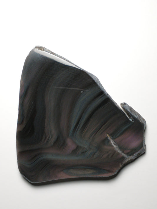 Obsidian Rainbow Slab Crystal, Polished Side, 3.5 inch